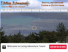 Tablet Screenshot of livingadventuretours.com
